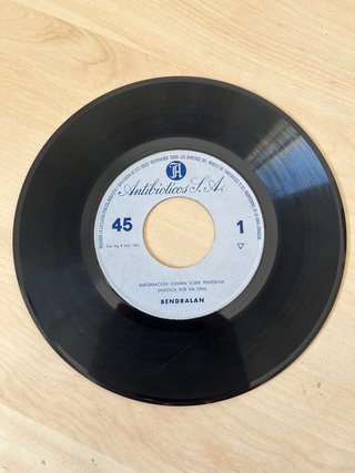 Vinilo Singles Bendralan Penicilina Sintética 1961