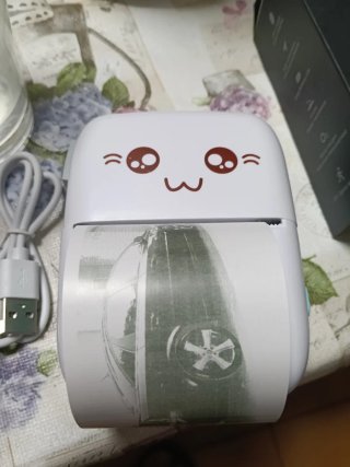Mini impresora portátil blanca