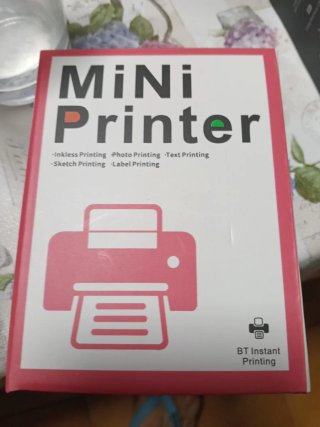Mini impresora portátil blanca
