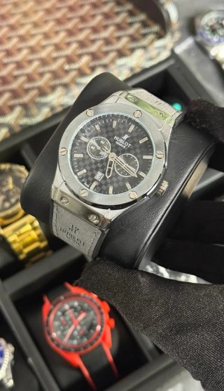 Reloj Hublot Cronógrafo Plata/Negro