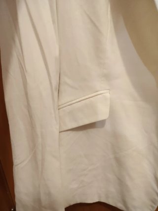 Blazer Blanco Roto Zara Talla 34