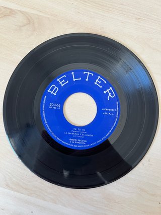 Vinilo EP Dodó Escolá Qué Pasa En El Congo 1960