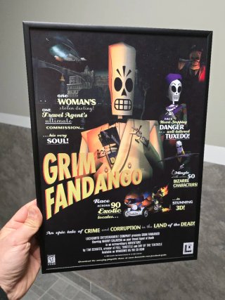 Grim Fandango LucasArts Poster Formato A3