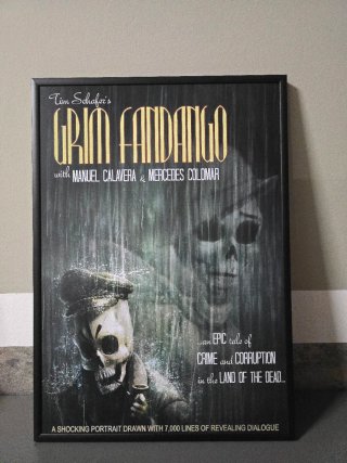 Grim Fandango Manny Calavera Poster Formato A3