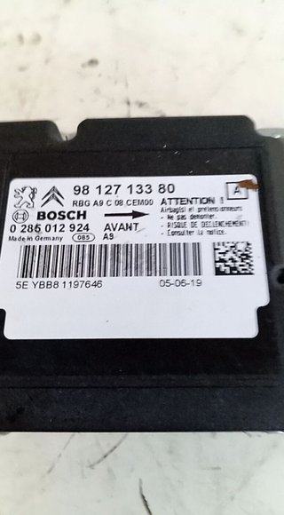 127867 centralita airbag 9812713380 peugeot 208