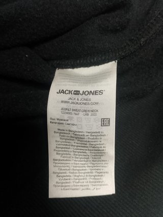 Jersey Jack & Jones Negro Nuevo