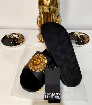 T-42, Sandalias Versace Jeans C. Dor/Negro, Hombre