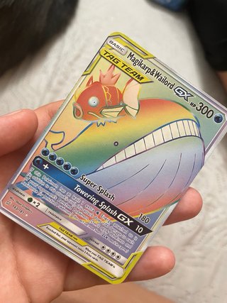 Carta Pokémon Magikarp & Wailord GX TAG TEAM