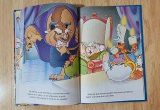 Clásico cuento de Disney. "La bella y la bestia".