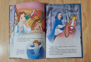 Clásico cuento de Disney. "La bella y la bestia".