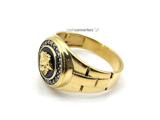 anillo oro 18k con piedra con circonita