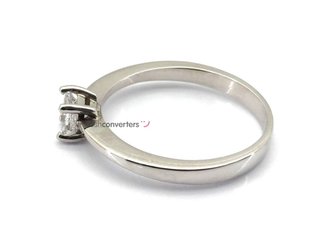 anillo oro 18k con piedra con diamante