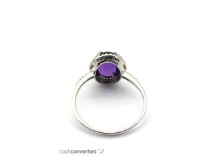 sortija oro 18k con piedra con diamante