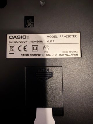 Calculadora Impresora Casio FR-620TEC y rollos