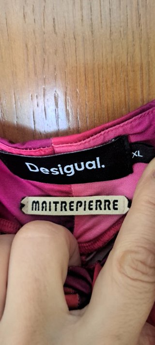 Vestido Desigual XL Tie-Dye Fucsia