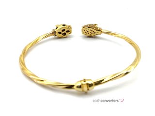 pulsera oro 18k con piedra con circonita