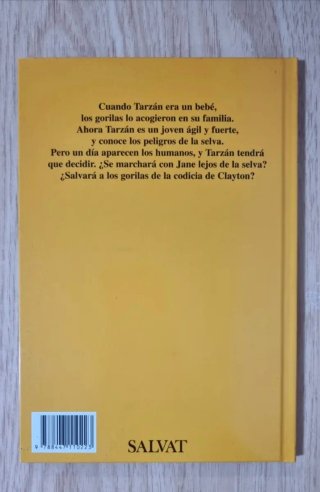 Clásico cuento Disney. " Tarzán". Salvat.