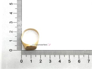 sello oro 18k con circonita
