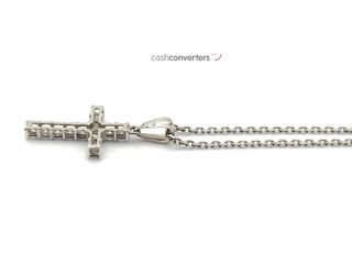 cadena oro 18k con piedra con circonita 24cm