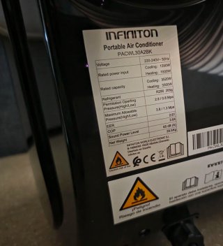Aire Acondicionado Portátil INFINITON 3520F