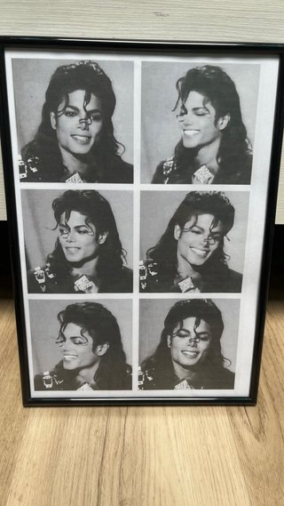 Cuadro Michael Jackson. Perfil solidario