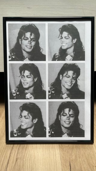 Cuadro Michael Jackson. Perfil solidario