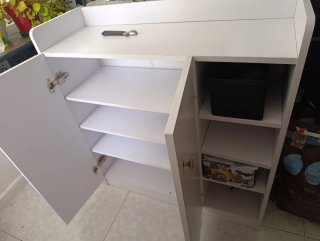 Mueble recibidor blanco