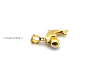 colgante oro 18k con piedra con circonita