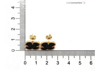pendientes oro 18k con piedra con onix