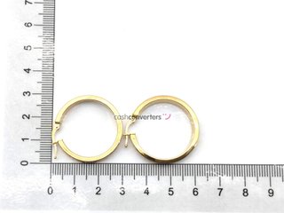 argollas oro 18k