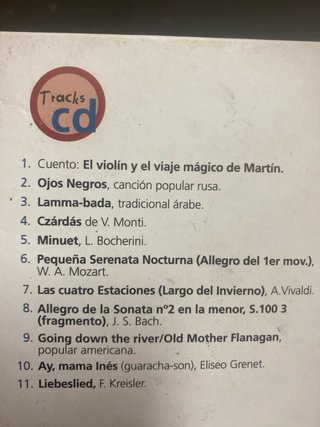 Libro El Violín y el viaje mágico de Martin+(CD).