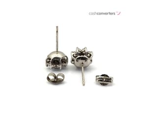 pendientes oro 18k con piedra con circonita