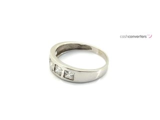 anillo oro 18k con piedra con circonita