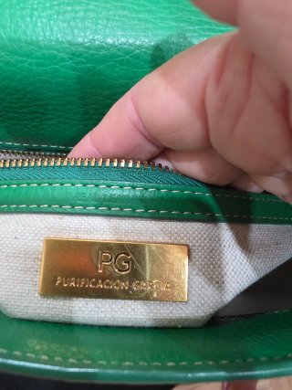 Bandolera Purificación García Verde Nueva