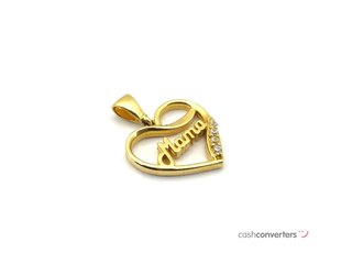 colgante oro 18k con piedra con circonita