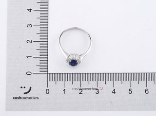 anillo oro 18k con piedra con circonita