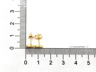 pendientes oro 18k con piedra con circonita