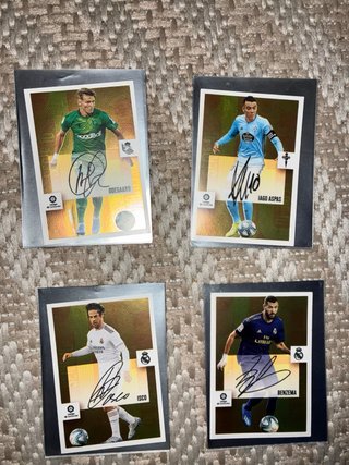10 cromos Panini 20-21 con autógrafos