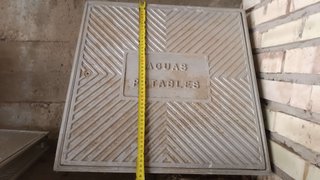 Tapa Galvanizada Aguas Potables 48x48cm
