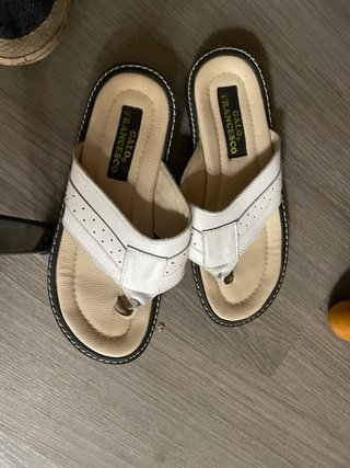 Sandalias Galo Francesco Blancas y Beige