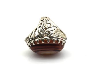 anillo plata 925mm con piedra con nacar
