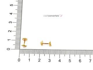 pendientes oro 18k con piedra con circonita