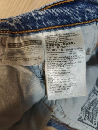Vaqueros Levi's 501 W24 L28 Vintage