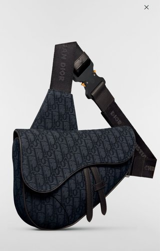 Bandolera Dior Negra y Gris