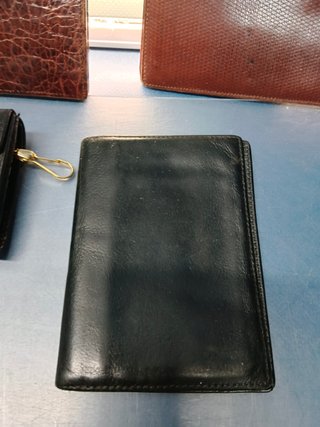 6 carteras, billeteras, porta llaves, de piel