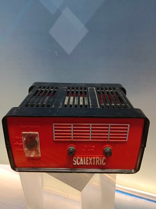 transformador rectificador Scalextric Exin con caja Ref 3001