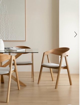 Mesa comedor y 4 sillas madera Kenay