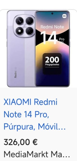 Xiaomi Redmi Note 14 Pro Púrpura 5G