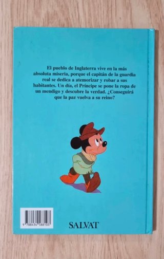 Clásico cuento Disney. El príncipe y el mendigo.