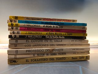 11 novelas Pulp EL COYOTE, J.mallorqui y mas